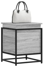 vidaXL Cutie depozitare gri sonoma 40x40x51,5 cm lemn prelucrat