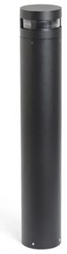 Stalp LED de iluminat exterior design modern IP65 BAST negru H-95cm