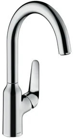 Baterie bucatarie Hansgrohe Focus M42, 3/8'', pipa inalta, monocomanda, pivotanta, crom - 71802000