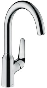 Baterie bucatarie Hansgrohe Focus M42, 3/8'', pipa inalta, monocomanda, pivotanta, crom - 71802000