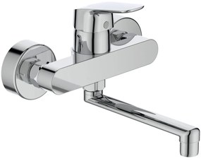 Baterie chiuveta, cu pipa rotativa 200 mm, crom