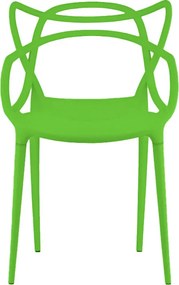 Set 4 bucati scaune din plastic KATO verzi