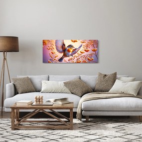 Tablou - Pasăre cu scoruș (120x50 cm)