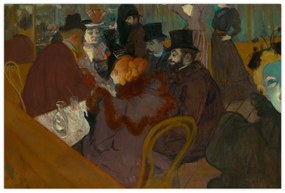 Tablou - Henri de Toulouse-Lautrec, At the Moulin Rouge, reproducere (90x60 cm)