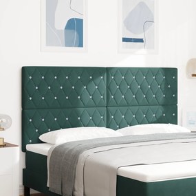 vidaXL Tăblie din Catifea Argyle Manual Verde închis 180 cm Catifea