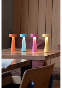 Veioză turcoaz LED (înălțime 16,5 cm) Mini LED Ring – Leitmotiv