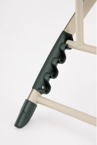 Șezlong de grădină bej din metal Taylor – Bizzotto