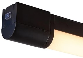 Aplica LED cu priza, protectie IP44, pentru baie Malaika 49 negru