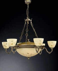 Candelabru din alama 6 brate design italian 10L 6258