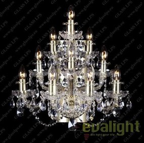 Aplica de perete cu 10 brate, cristal Bohemia N21 009/10/1-A