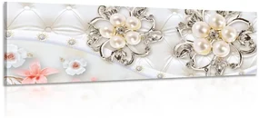 Tablou bijuterii cu model floral