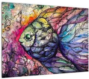 Tablou - Peștișorul colorat (70x50 cm)