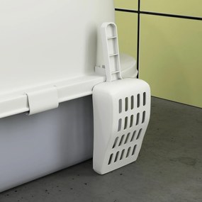 PawHut Litieră cu Capac, Tavă pentru Nisip tip Sertar cu Filtru de Carbon și Lopățică, 40,5x52x39 cm, Gri | Aosom Romania