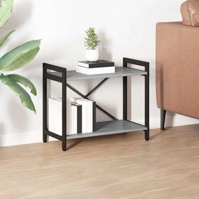 vidaXL Bibliotecă sonoma gri 60 x 30 x 48.5 cm Lemn compozit