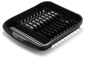 Scurgător vase pentru farfurii Addis Signature, 39,5 x 33 cm, negru