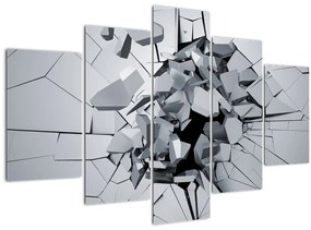 Tablou abstracție 3D (150x105 cm)
