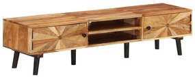 338421 vidaXL Comodă TV, 145x35x35 cm, lemn masiv de acacia