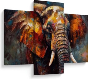 Tablou - Pictura unui elefant (90x60 cm)