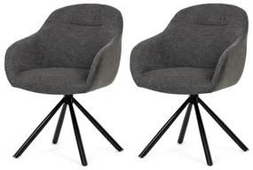 Set de scaune de sufragerie cu mecanism deîntoarcere DCH-Y1143 GREY2, 2 buc.