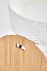 Masuta de cafea Aura alba ø38/h45 cm