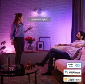 Set de 4 becuri LED RGBW dimerizabile Philips Hue WACA GU5,3/MR16/6,3W/12V