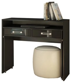 Masă PC Zoe (negru + Negru lucios). 780218