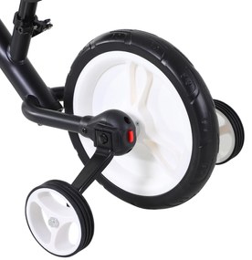 HOMCOM Bicicletă Fără Pedale Copii 2-5 Ani cu Șa Reglabilă, Roți și Pedale Negru | Aosom Romania