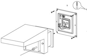 Eglo 95097 - Corp de iluminat perete exterior DESELLA 1 LED/10W/230V