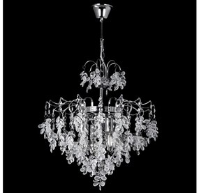 Lustră pe lanț 4xE14/60W/230V d. 40 cm crom lucios