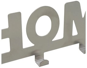 Cuier de ușă argintiu mat din metal 32 cm Home – Casa Selección