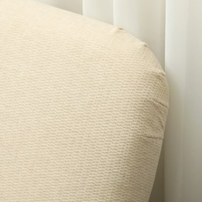 HOMCOM Canapea de două locuri, compactă, material prietenos cu pielea, până la 240 kg, 130x74x79 cm, alb crem | Aosom Romania