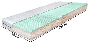 Saltele, set de 2, 18 cm, 90x200 cm, ALBO LUX NEW