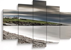 Tablou cu lac în amurg (150x105 cm)
