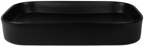 Lavoar pe blat, Fluminia, Capri-65, 65 x 38 cm, negru mat