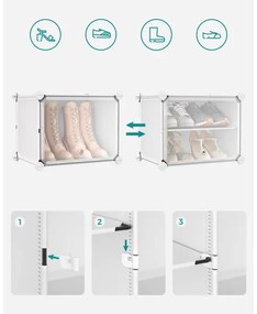 Raft modular cu compartimente BOXIFY, alb