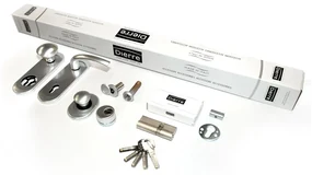 Usa metalica de intrare in apartament antiefractie - Dierre SPARTA 8 + Contratoc ST, Usa Alb + Toc Alb, 1.5 mm