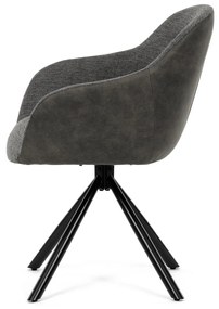 Set de scaune de sufragerie cu mecanism deîntoarcere DCH-Y1143 GREY2, 2 buc.