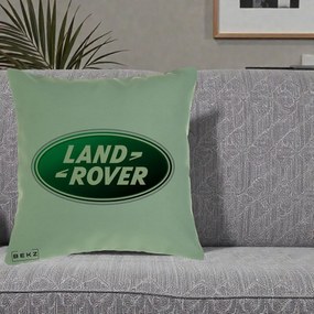 Perna Personalizata cu emblema Land Rover, 40x40 cm, Verde, Husa Detasabila, Perna Inclusa, BEKZ®