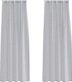 vidaXL Cortină din Voile 2 pcs Gri închis 225 x 140 cm Poliester