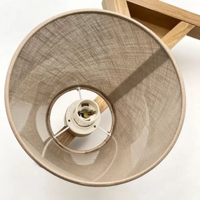 Lustră aplicată Brilagi ANTHONY 3xE14/40W/230V stejar/bej