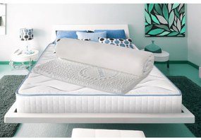 Topper Green Future, Cool Touch, 160 x 190 cm, H 4 cm, spuma memory cu particule reci