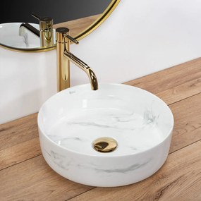 Lavoar Sami Nature marmura alba L35,5 cm