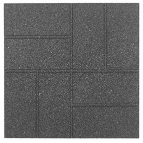 Piatra de pavaj cauciuc Cobblestone 40 x 40 x 1,5 cm, gri