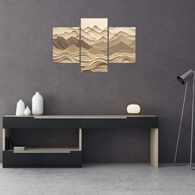 Tablou - Linii Montane 3D (90x60 cm)