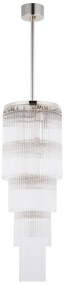 Lustra design LUX diametru 25cm din alama decorata cu sticla Filago