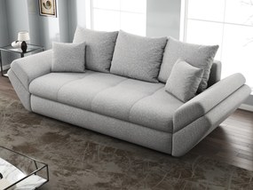 Canapea extensibilă dumonde cu ladă de depozitare si sezut confortabil din spuma high-density, Loana Euphoria Dove 250x100 cm