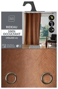 Draperie maro din catifea 140x260 cm Olympe – douceur d'intérieur