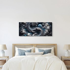 Tablou – Dragon în fum (120x50 cm)