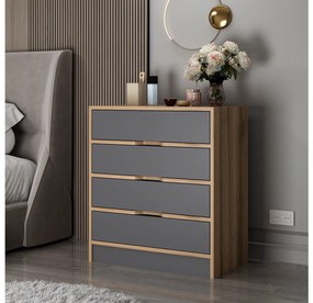 Comodă Erich (Nuc + antracit) . 1102095