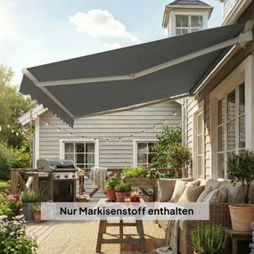 Outsunny Material de înlocuire pentru copertină – Acoperiş de protecţie solară UPF 50+ pentru cadru 3,5 x 2,5 m, Gri închis | Aosom Romania